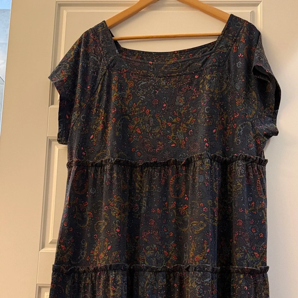 NATURAL LIFE Navy Floral Maxi Dress - Picture 1 of 4